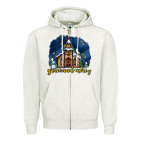 Oatmeal Heather Christmas church and snow grace and mercy Zipper Hoodie - AdoDesignShop