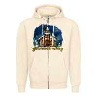Sandshell Christmas church and snow grace and mercy Zipper Hoodie - AdoDesignShop