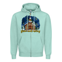 Seafoam Christmas church and snow grace and mercy Zipper Hoodie - AdoDesignShop