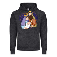 Vintage Black holy night jesus birth Vintage Hoodie - Zillion Design Studio
