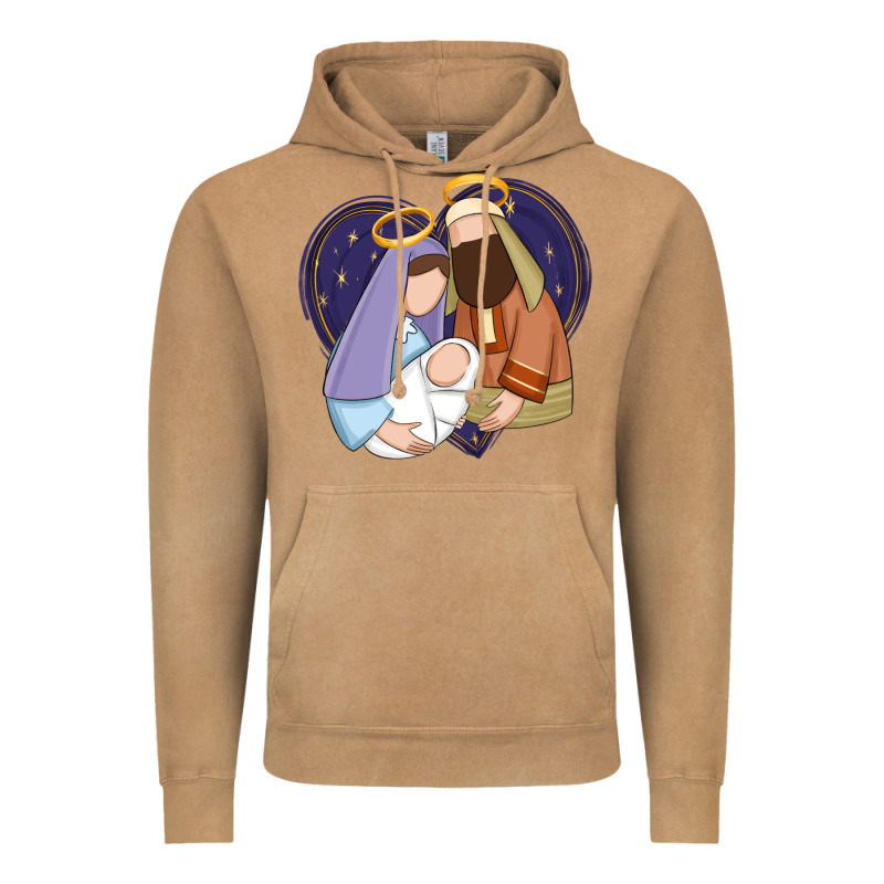 Holy Night Jesus Birth Vintage Hoodie by Zillion Design Studio | Teevron