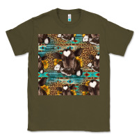 Army Green western baby calf seamless pattern Classic Tee - HRA Design Shop