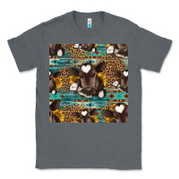 Charcoal Heather western baby calf seamless pattern Classic Tee - HRA Design Shop
