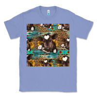 Colony Blue western baby calf seamless pattern Classic Tee - HRA Design Shop