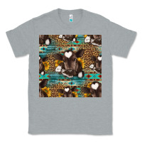 Heather Grey western baby calf seamless pattern Classic Tee - HRA Design Shop