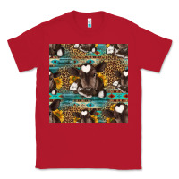 Red western baby calf seamless pattern Classic Tee - HRA Design Shop