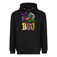 Black Meow i mean, boo Halloween Heavyweight Hoodie - NancyCooperArtShop