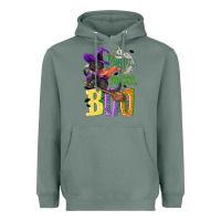 Sage Meow i mean, boo Halloween Heavyweight Hoodie - NancyCooperArtShop