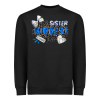 Black little sister biggest fan volleyball Heavyweight Sweatshirt - Zillion Design Studio