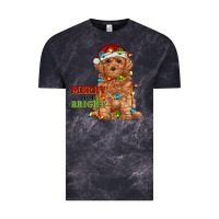 Cloud Black merry and bright toy poodle Vintage Tee - RanaPortraitStore