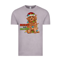 Vintage Zinc merry and bright toy poodle Vintage Tee - RanaPortraitStore