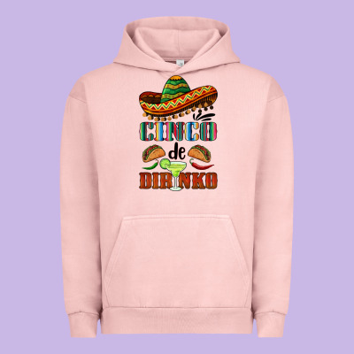 Cinco De Dirinko Sombrero Urban Hoodie Designed By Barkaloodesign