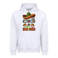 White cinco de dirinko sombrero Urban Hoodie - BarkalooDesign