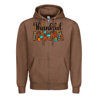 Chestnut thankful mama Zipper Hoodie - JahusDesignShop