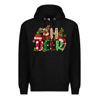 Black oh deer reindeer Premium Hoodie - MaliasSmallBusiness