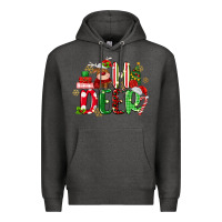 Charcoal Heather oh deer reindeer Premium Hoodie - MaliasSmallBusiness