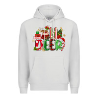 Dove Grey oh deer reindeer Premium Hoodie - MaliasSmallBusiness