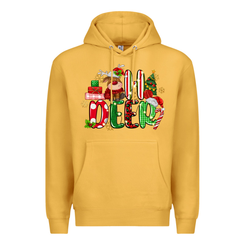 Oh Deer Reindeer Premium Hoodie by MaliasSmallBusiness | Teevron