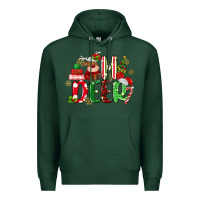 Sports Green oh deer reindeer Premium Hoodie - MaliasSmallBusiness