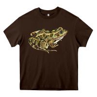 Chocolate Brown northern leopard frog Heavy Core Tee - LillyAllenDesigns