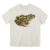 Cream northern leopard frog Heavy Core Tee - LillyAllenDesigns