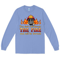 Colony Blue the fire with firefighter air mask Long Sleeve Tee - HRA Design Shop