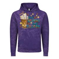 Cloud Purple half human half coffee Vintage Hoodie - texasbilliewilder