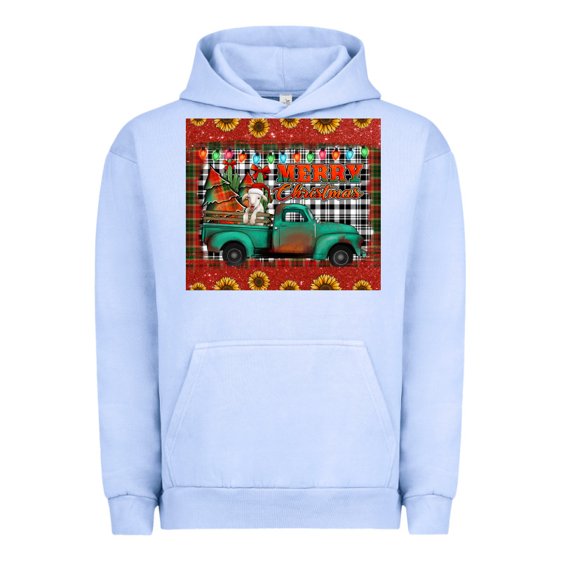 Merry Christmas Farm Truck Tumbler Urban Hoodie by Jasminsmagicworld | Teevron