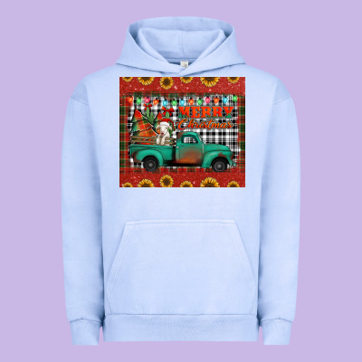 Merry Christmas Farm Truck Tumbler Urban Hoodie Designed By Jasminsmagicworld