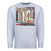 Heather Grey baseball Premium Sweatshirt - MaliasSmallBusiness
