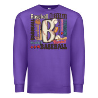 Purple baseball Premium Sweatshirt - MaliasSmallBusiness