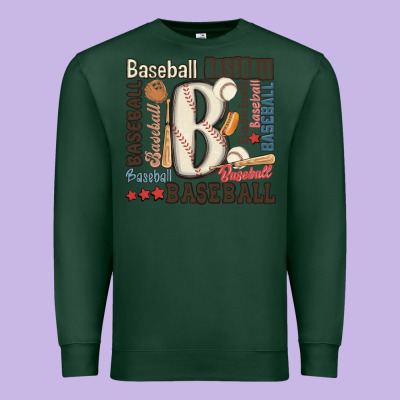 Baseball Premium Sweatshirt Designed By Maliassmallbusiness
