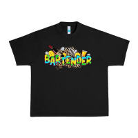 Black bartender Urban Heavy Tee - Zillion Design Studio