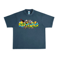 Midnight Navy bartender Urban Heavy Tee - Zillion Design Studio