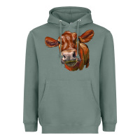 Sage red angus face Heavyweight Hoodie - LillyAllenDesigns