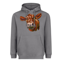 Storm red angus face Heavyweight Hoodie - LillyAllenDesigns