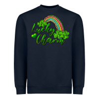 Navy Lucky charm rainbow and shamrocks Heavyweight Sweatshirt - RanaPortraitStore
