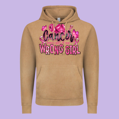 Vintage Hoodie cancer picked the wrong girl