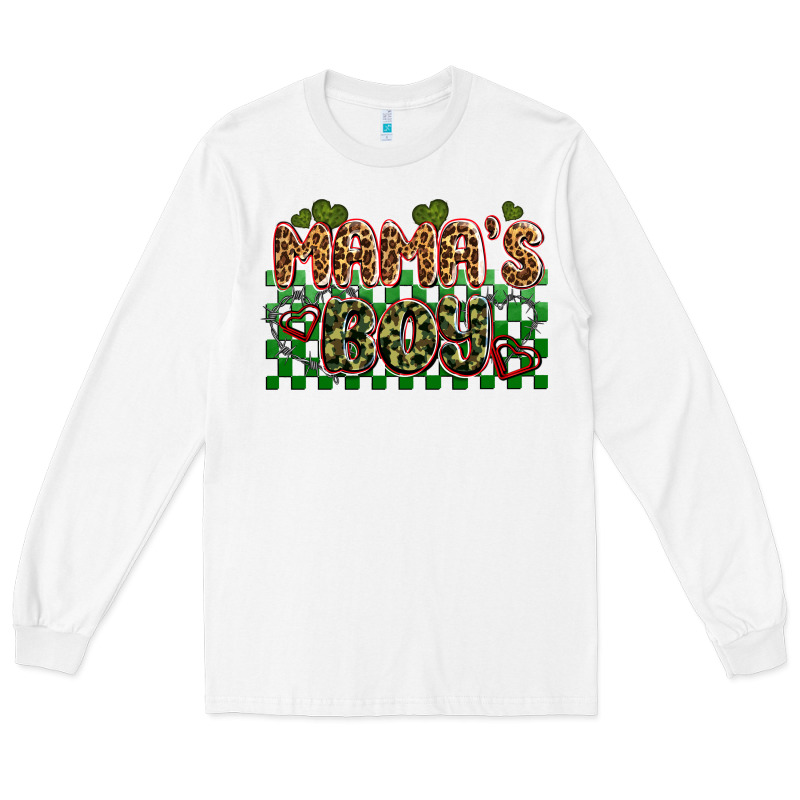 Valentines Day Mama's Boy Olivia Long Sleeve Tee by OliviaCreatesArt | Teevron