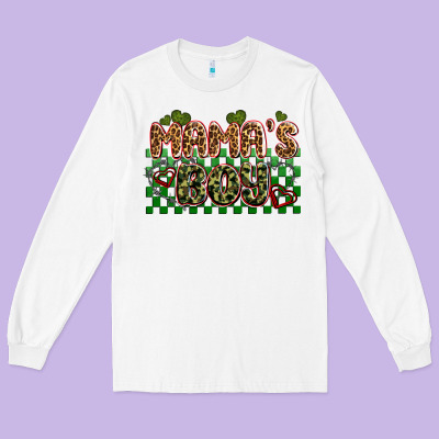 Valentines Day Mama's Boy Olivia Long Sleeve Tee Designed By Oliviacreatesart
