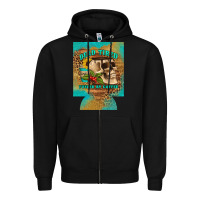 Black dead tired fueled by coffee 12 oz can cooler (regular) Zipper Hoodie - Artiststas
