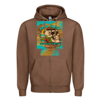 Chestnut dead tired fueled by coffee 12 oz can cooler (regular) Zipper Hoodie - Artiststas