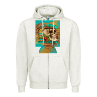 Oatmeal Heather dead tired fueled by coffee 12 oz can cooler (regular) Zipper Hoodie - Artiststas