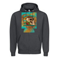 Smoke dead tired fueled by coffee 12 oz can cooler (regular) Zipper Hoodie - Artiststas