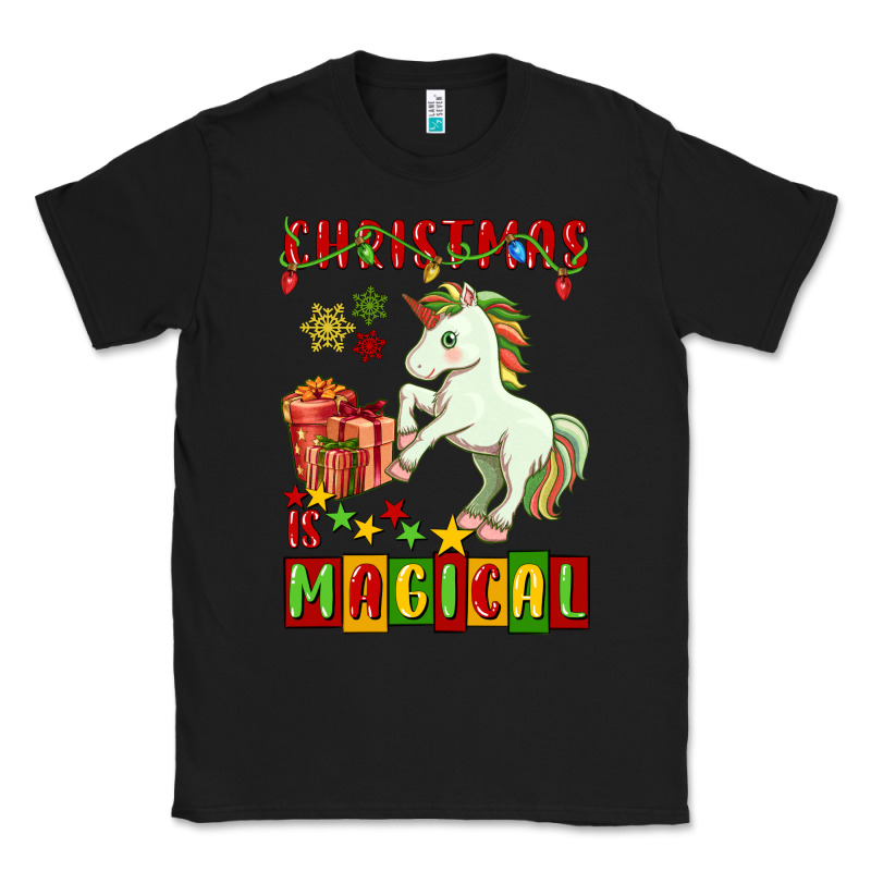 Christmas Magical Unicorn Classic Tee by FaDigitalArtStudio | Teevron