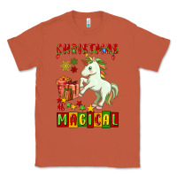 Copper christmas magical unicorn Classic Tee - FaDigitalArtStudio