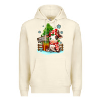 Sandshell merry christmas cow Premium Hoodie - MaliasSmallBusiness