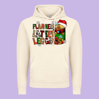 Flannels Lattes Vintage Hoodie Designed By Zillion Design Studio