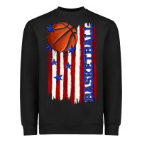 Black basketball american flag Heavyweight Sweatshirt - texasbilliewilder