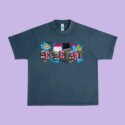 Secretary Urban Heavy Tee Designed By Zillion Design Studio